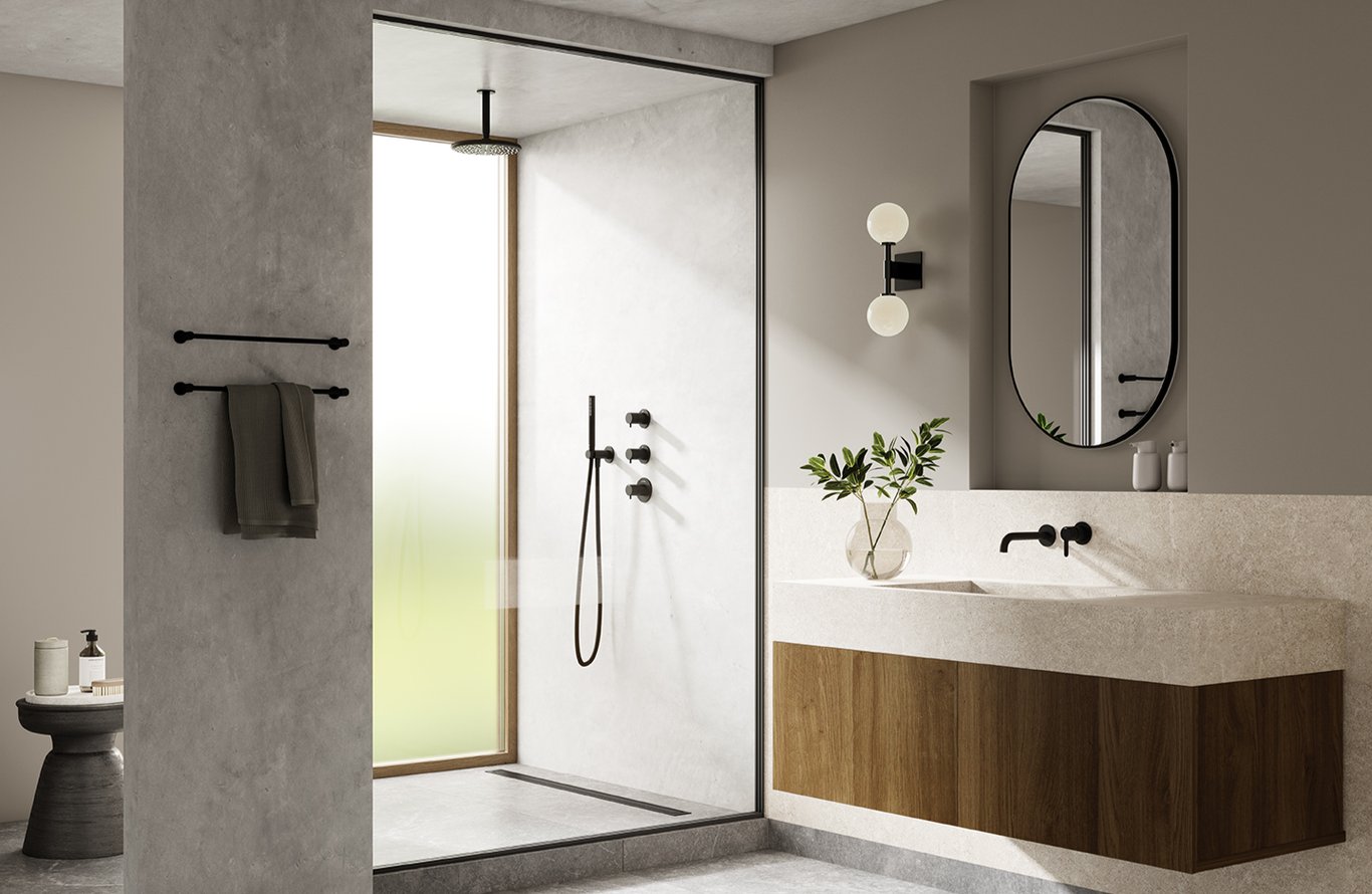 baderom 2025 - trender bad Korsbakken