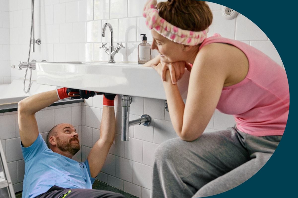 bilde av rørlegger vvs fagmann