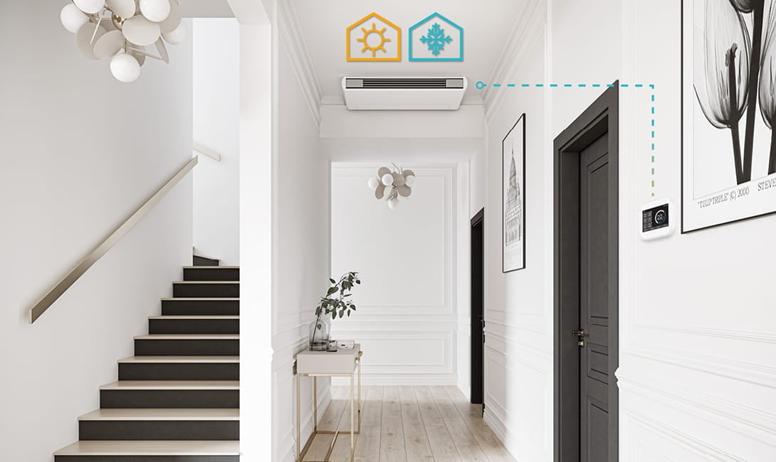 viftekonvektor varmer og kjøler