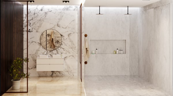 Årets farger og materialvalg til badet